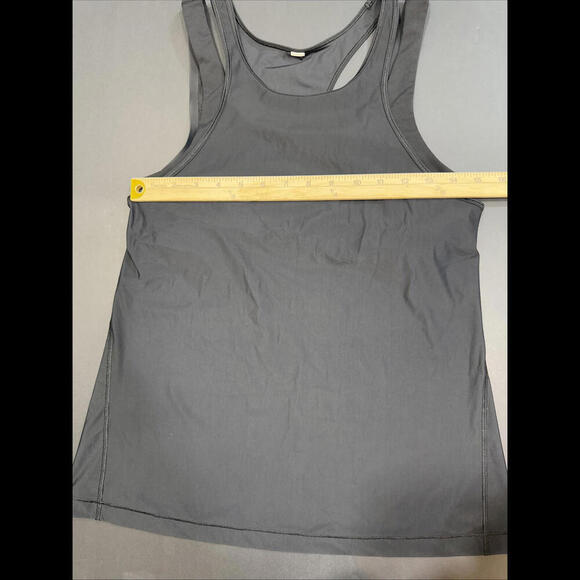 Lululemon Black Athletic Gym Sports Mesh Built in Bra Minimalist Tank Top 8 - Picture 10 of 13